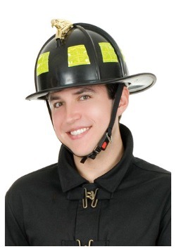 Black Fireman Helmet