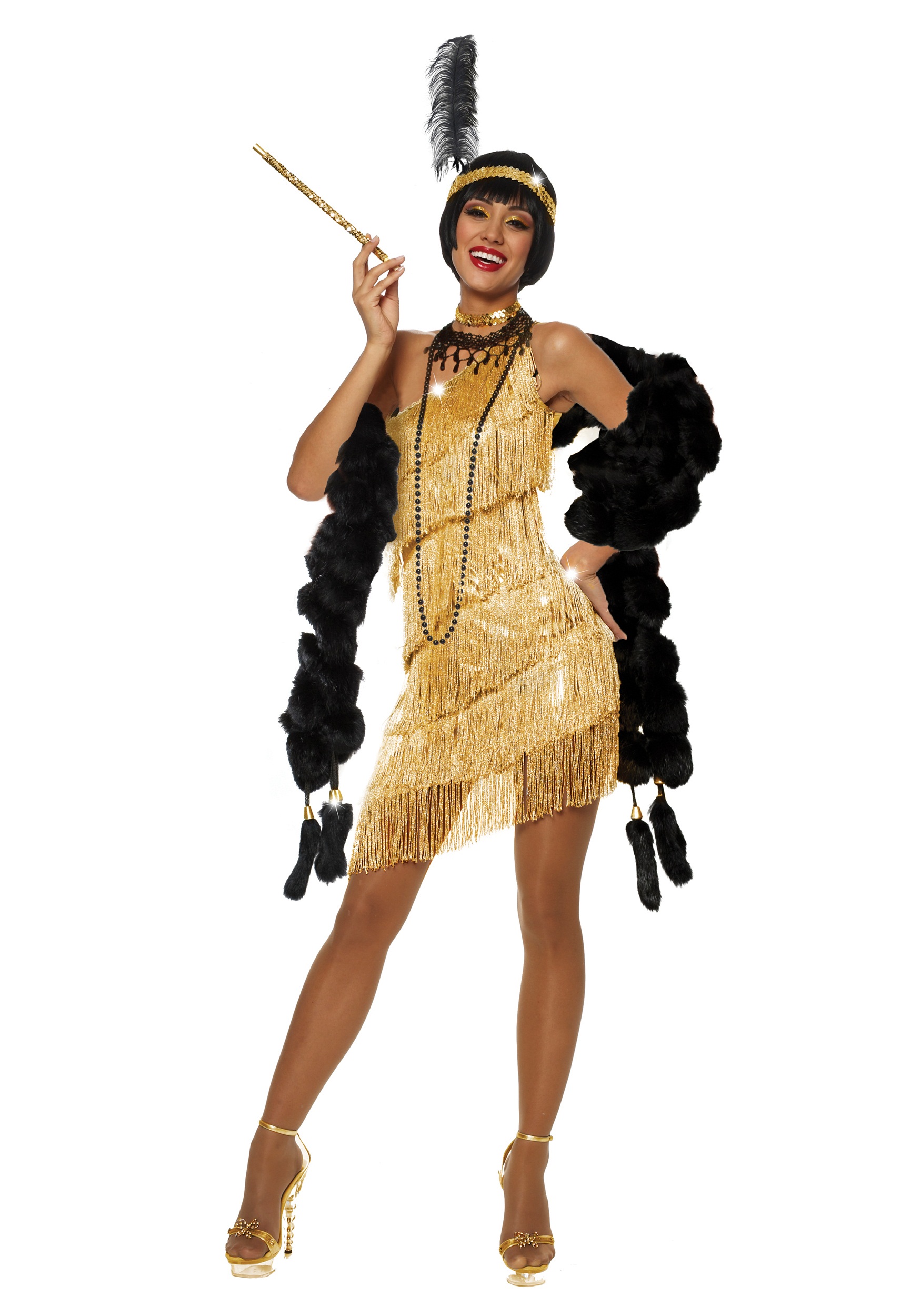 Flapper gold dress hotsell