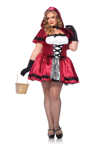 Gothic Red Riding Hood Plus Size Costume