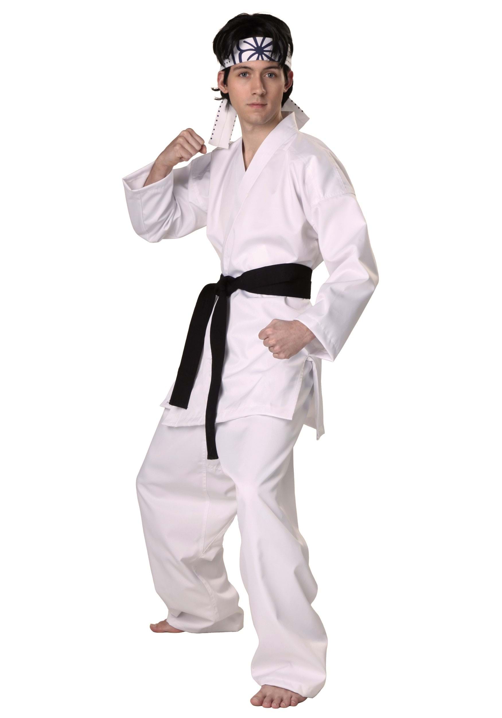 Authentic Karate Kid Daniel San Adult Fancy Dress Costume , Movie Fancy Dress Costumes