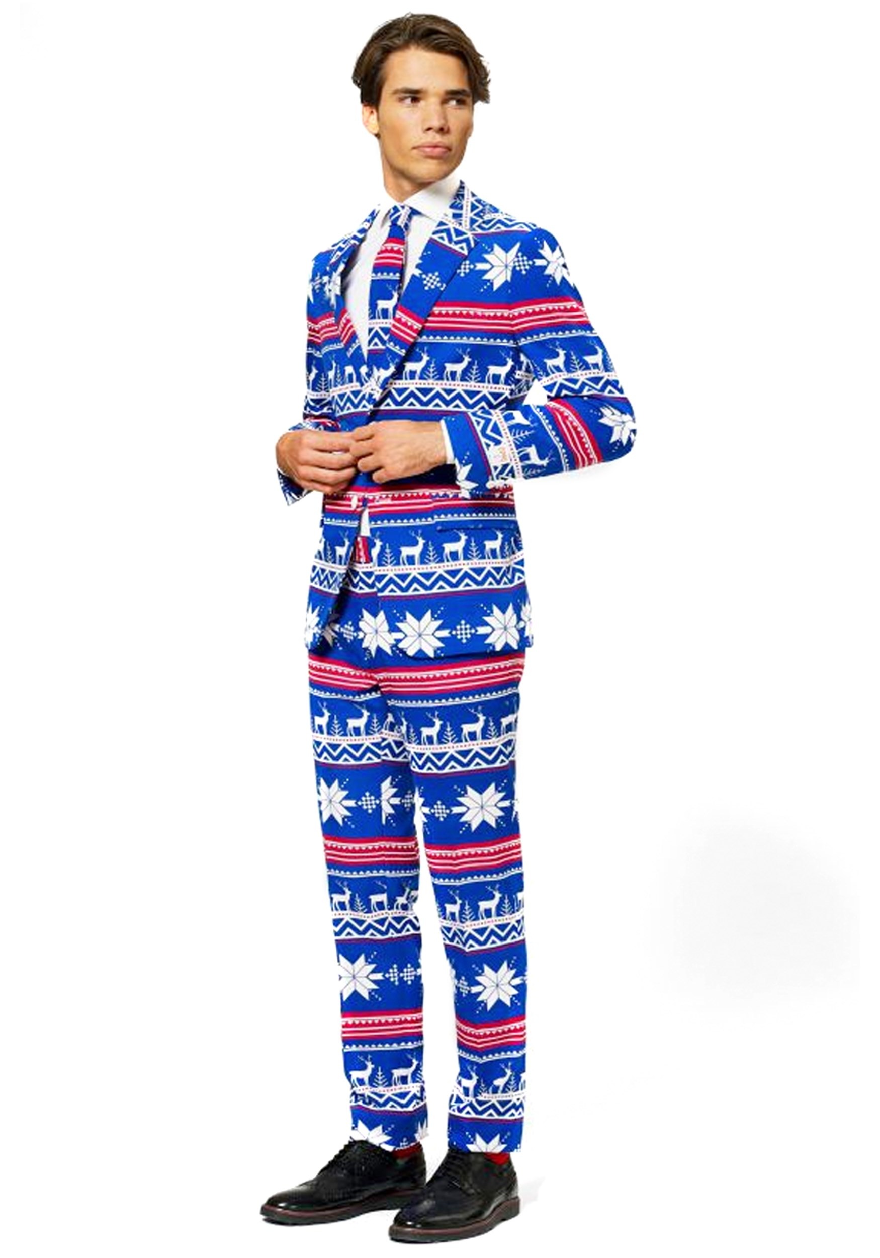 Men's Ugly Christmas Sweater Suit OppoSuits Fancy Dress Costume