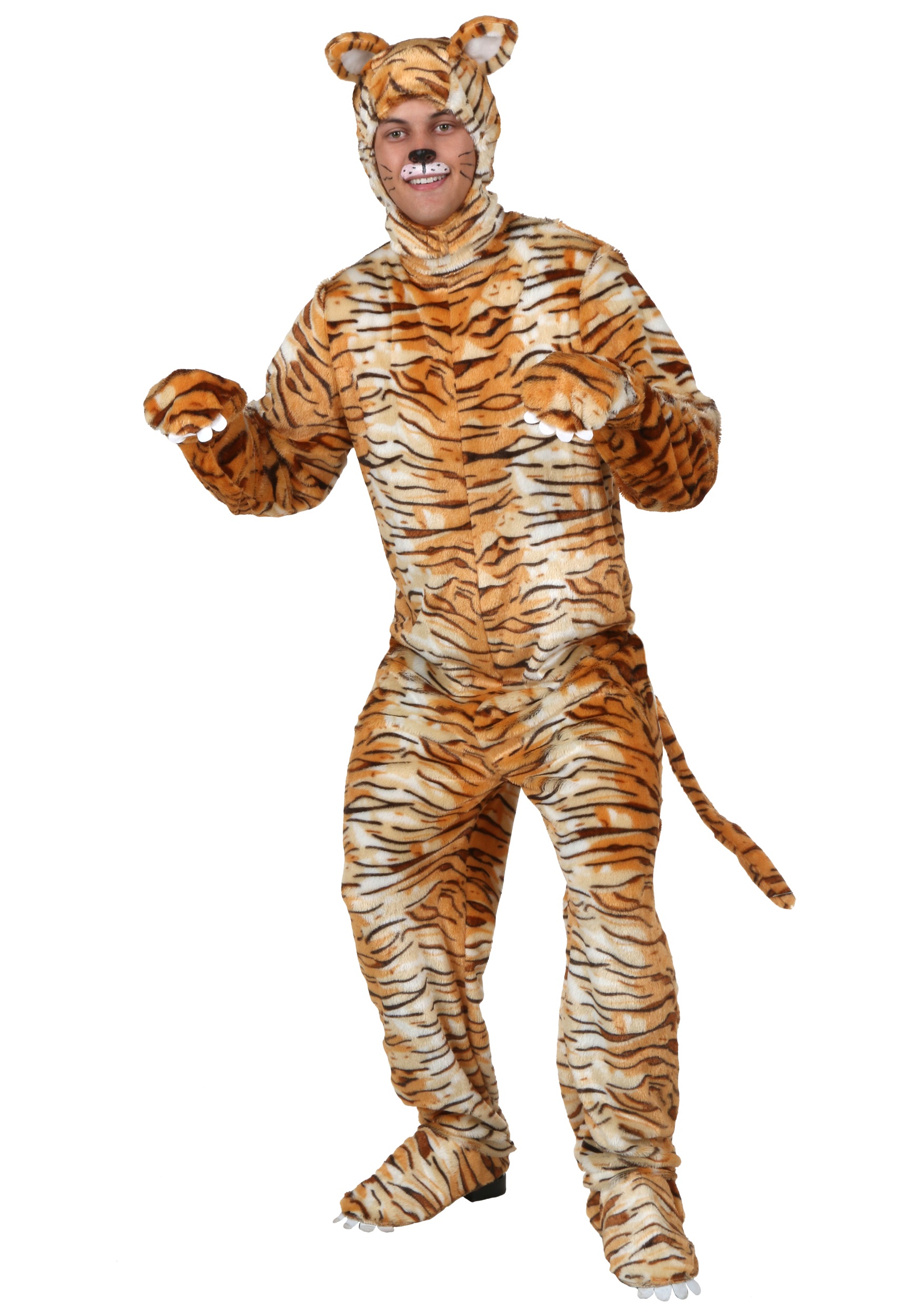 Plus Size Tiger Fancy Dress Costume For Adults
