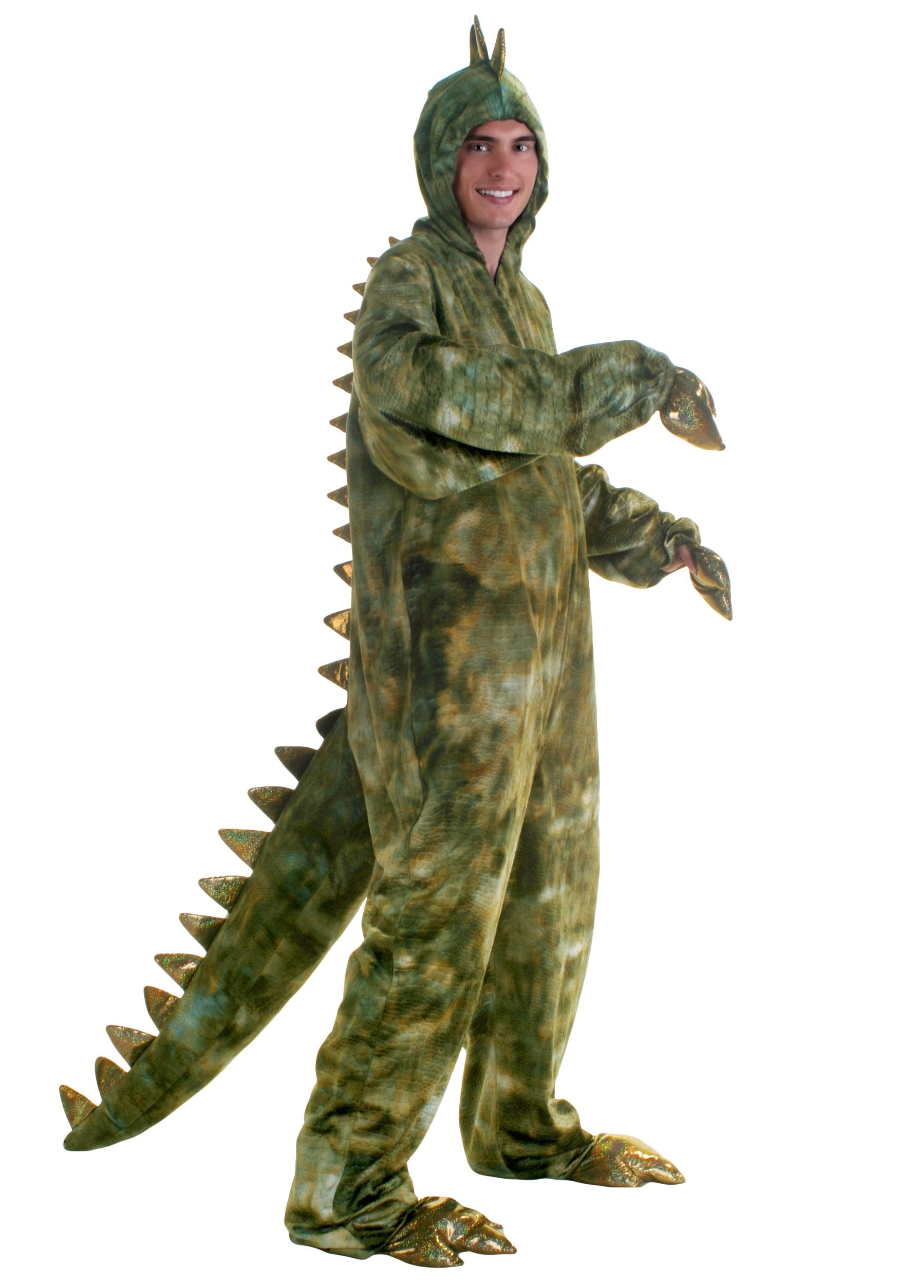 Adult Plus Size T-Rex Dinosaur Fancy Dress Costume