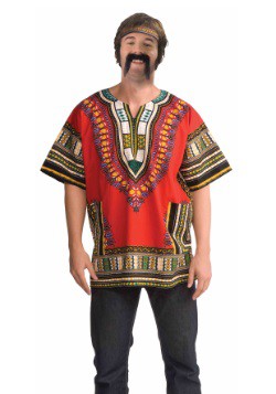 Adult Red Dashiki Shirt