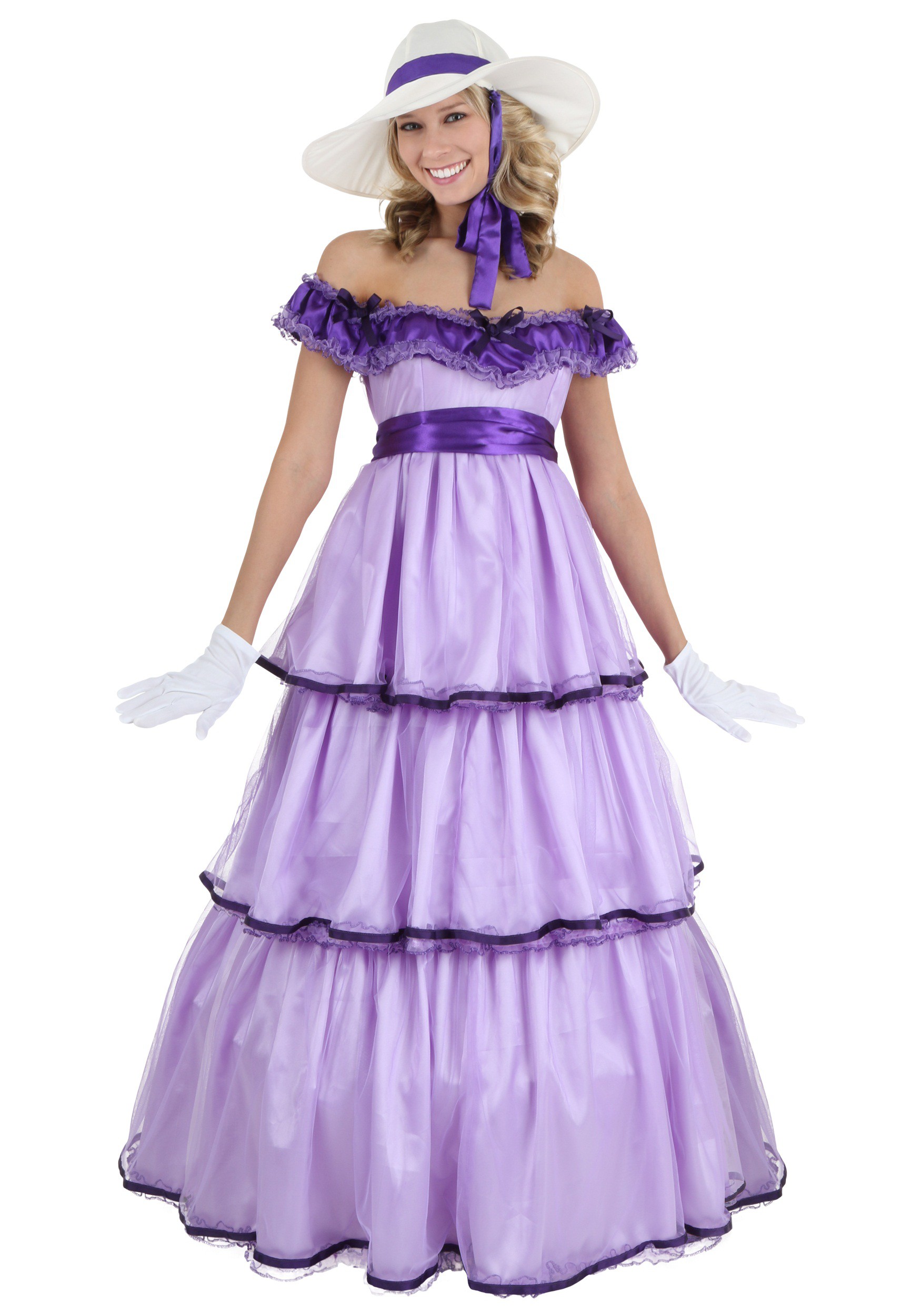 Adult Deluxe Southern Belle Fancy Dress Costume