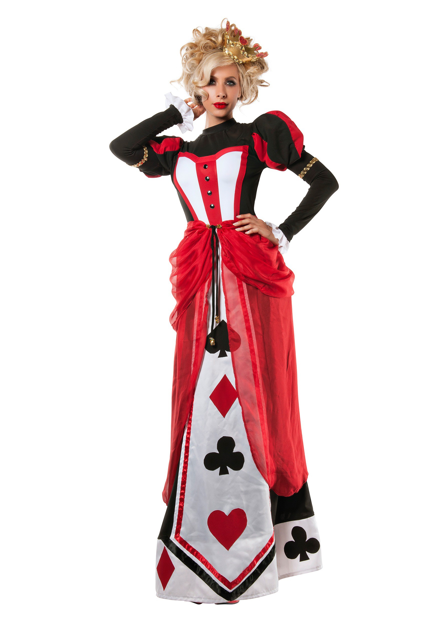 women queen of hearts costume