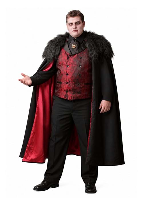 Plus Size Deluxe Vampire Costume for Men New Main