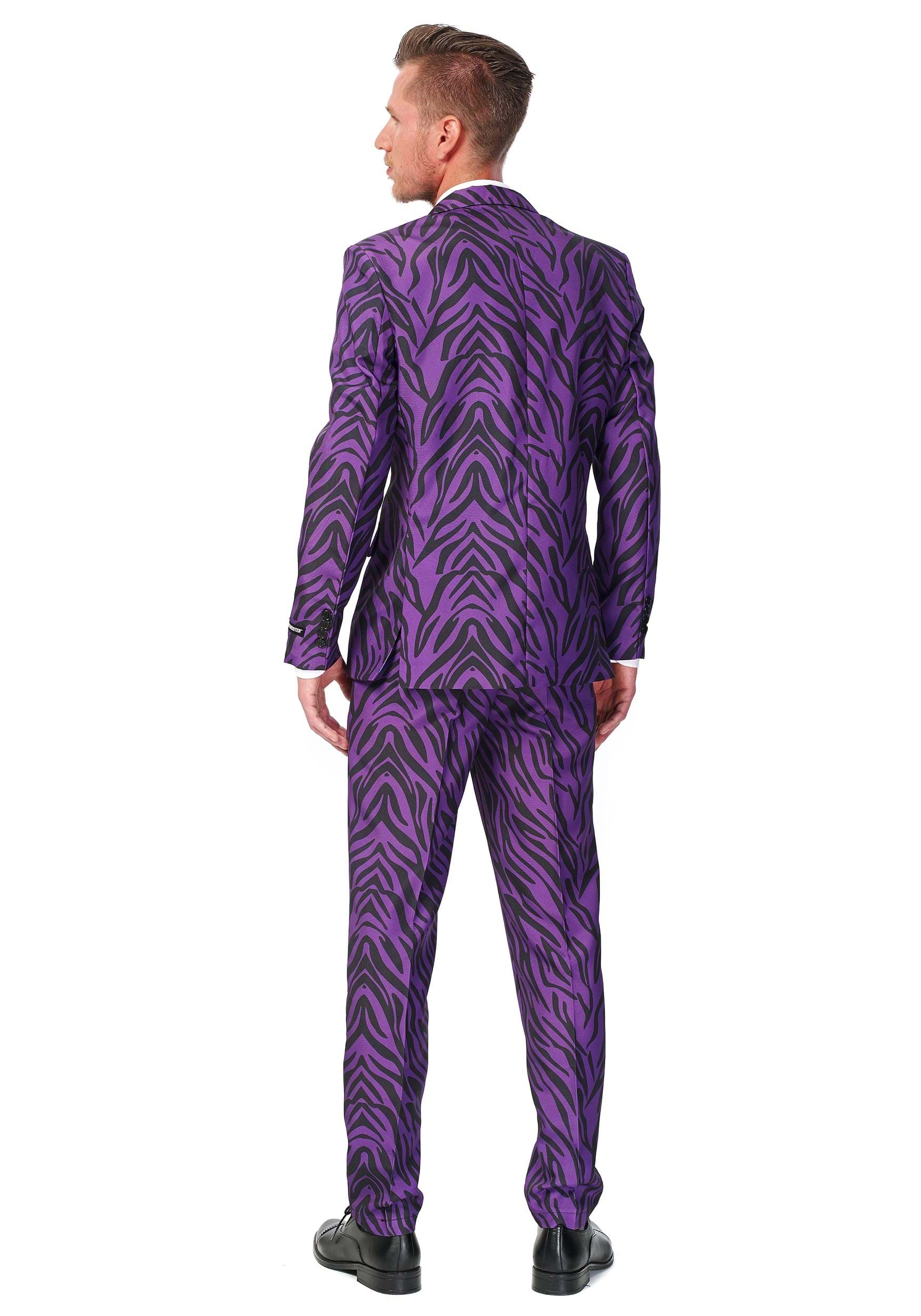 Men's SuitMeister Basic Pimp Tiger Suit Fancy Dress Costume