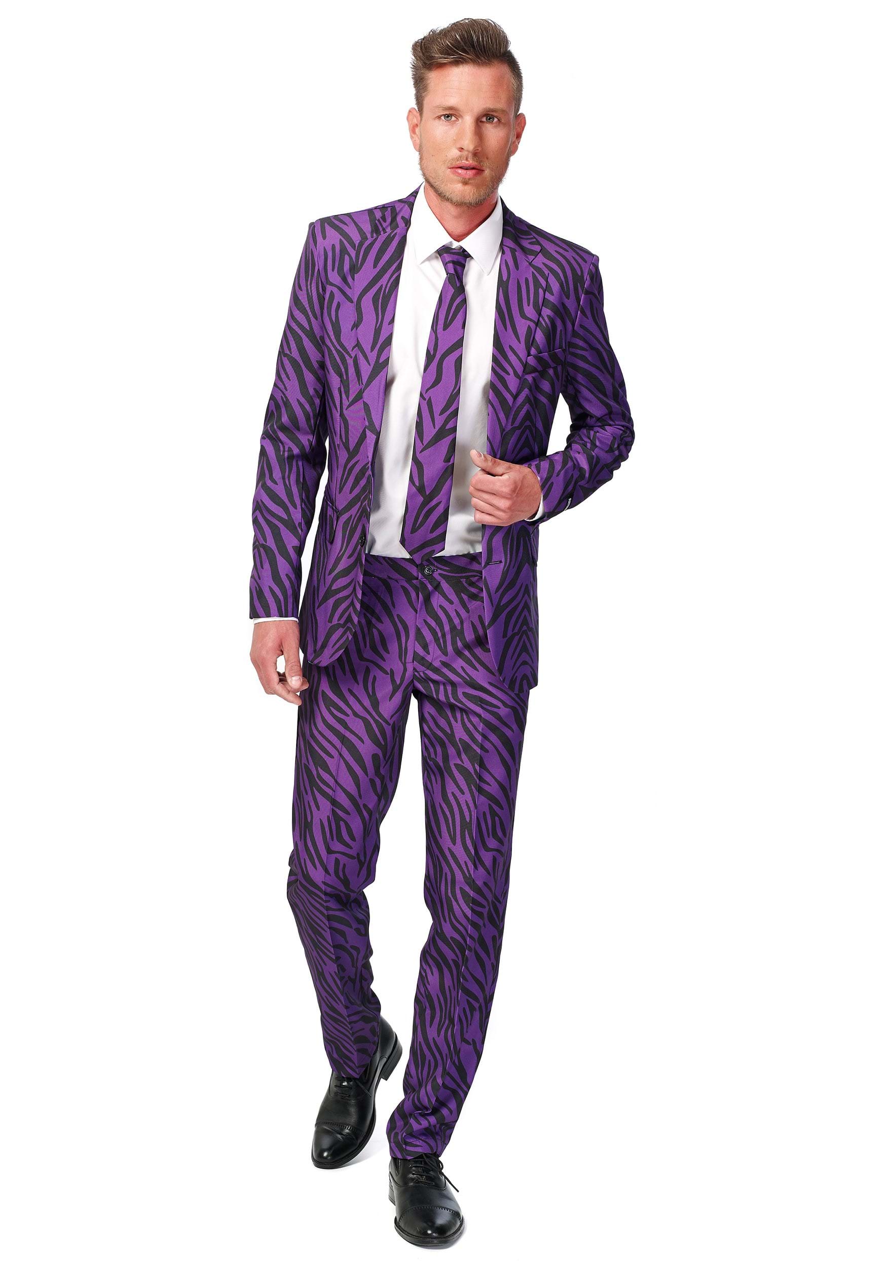 Men's SuitMeister Basic Pimp Tiger Suit Fancy Dress Costume