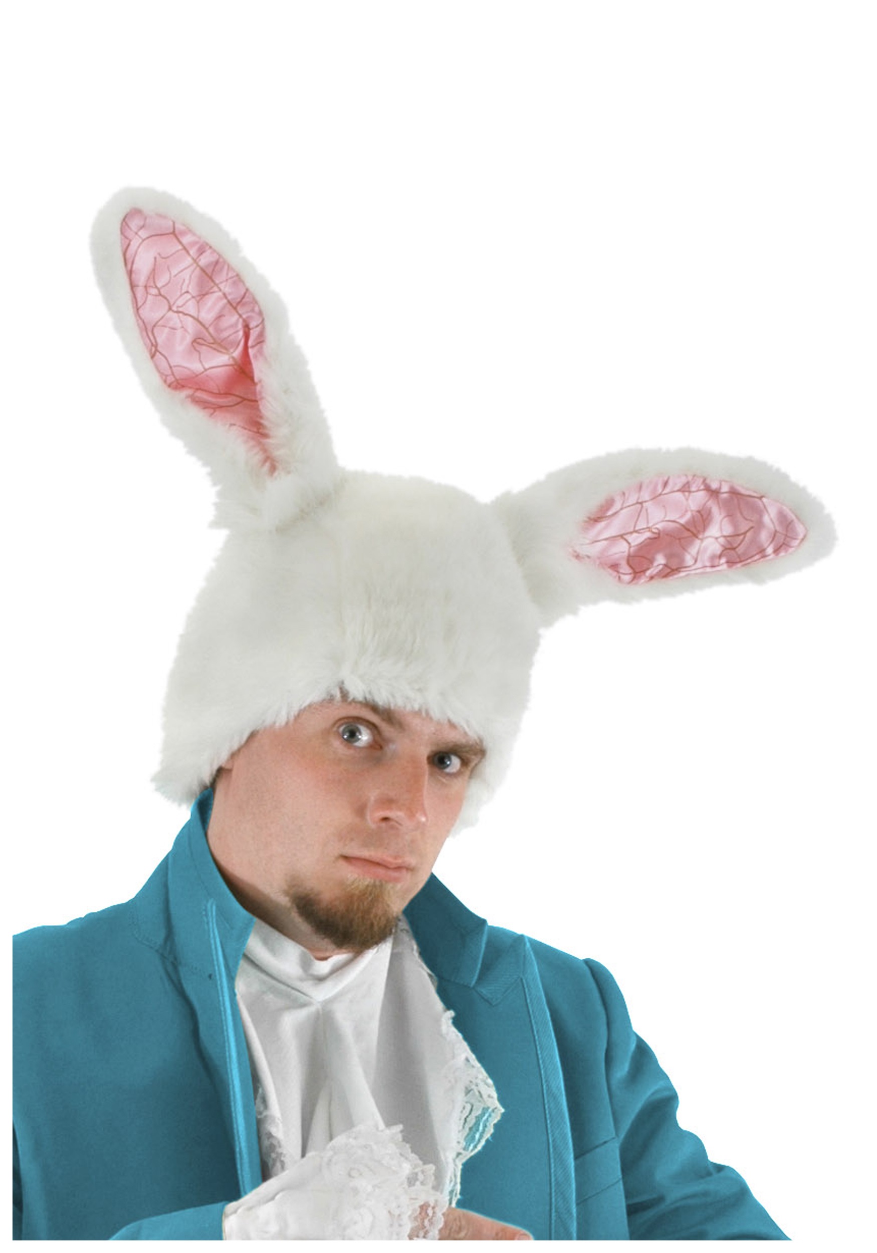 March Hare Alice In Wonderland Easter Bunny Rabbit Men Costume Ears Hat