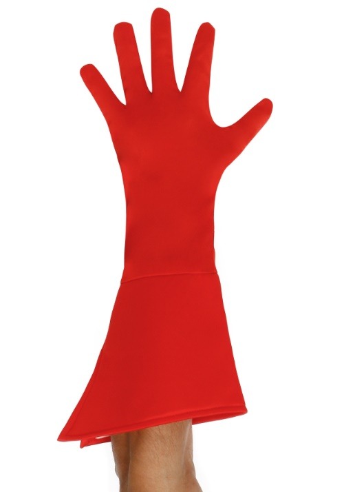 Adult Red Superhero Gloves