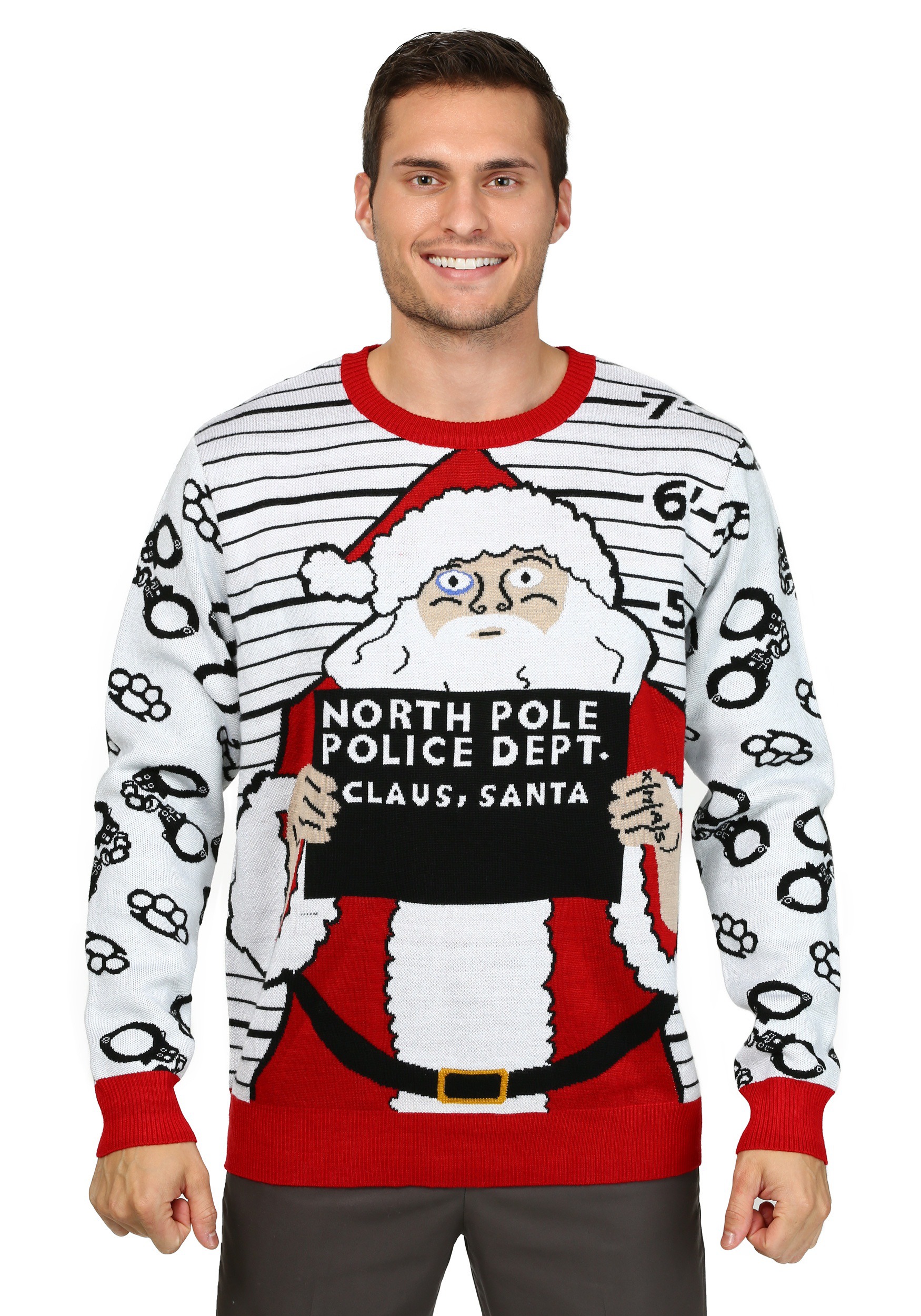 Men's Free Santa Ugly Christmas Sweater