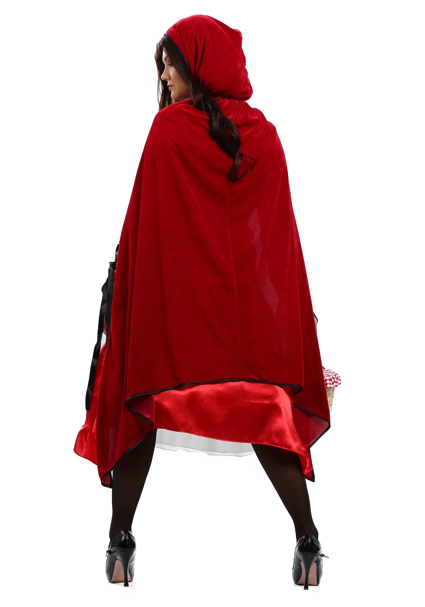 Womens Fairytale Red Riding Hood Fancy Dress Costume