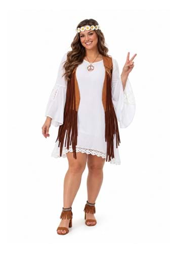 Womens Plus Size Flower Child Costume Dress Main 1