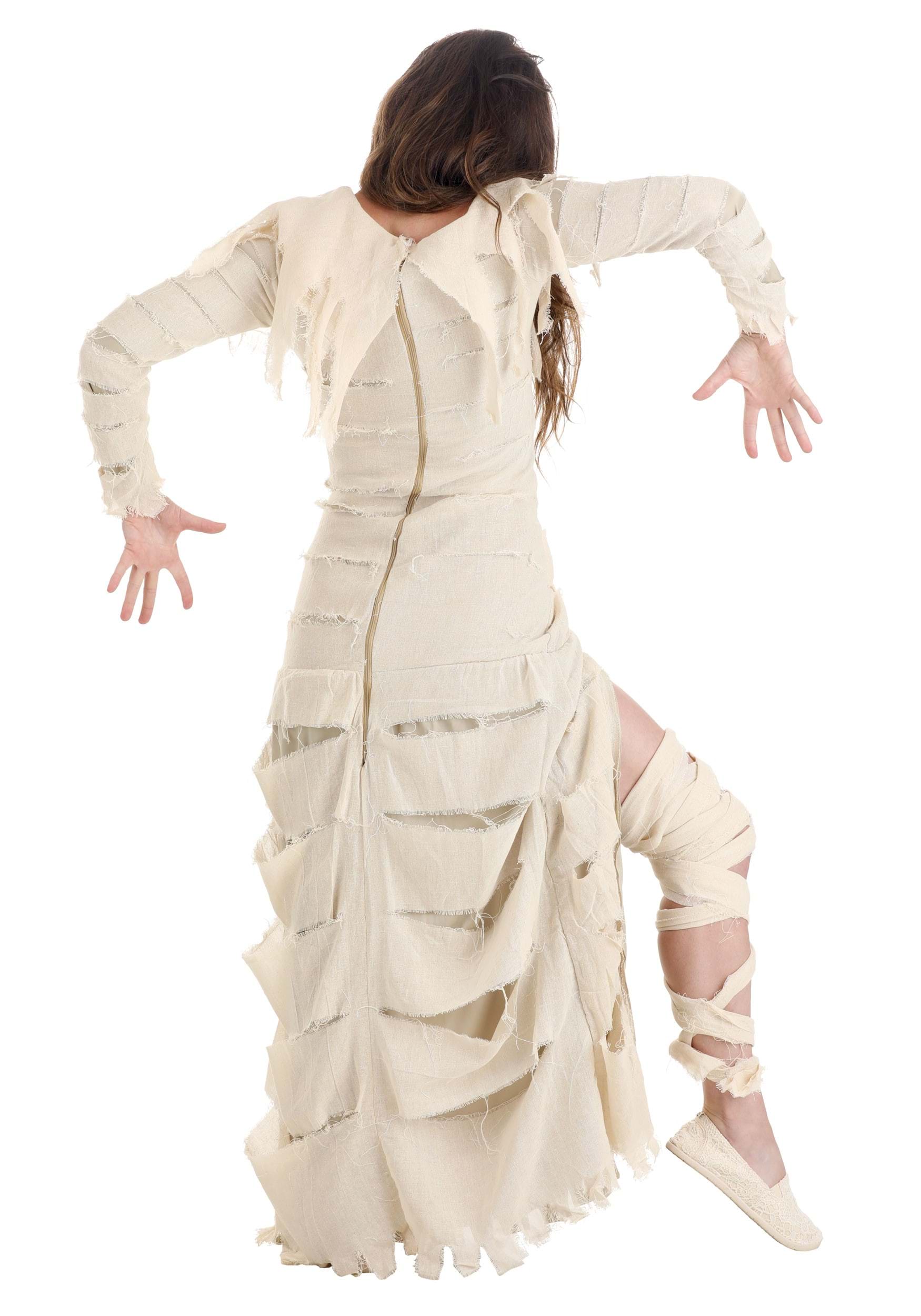 Women's Full Length Mummy Fancy Dress Costume