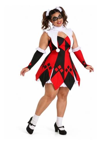 Plus Size Cute Court Jester Costume for Women upd