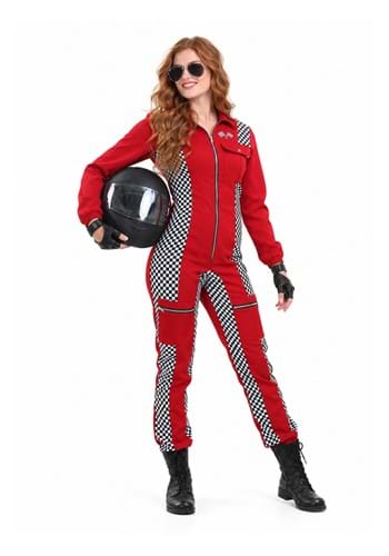 Womens Racer Jumpsuit Costume New Main