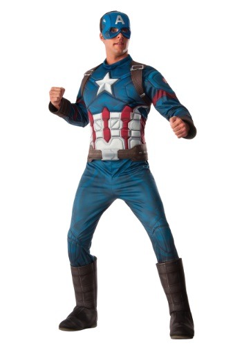 Men's Deluxe Civil War Captain America Costume