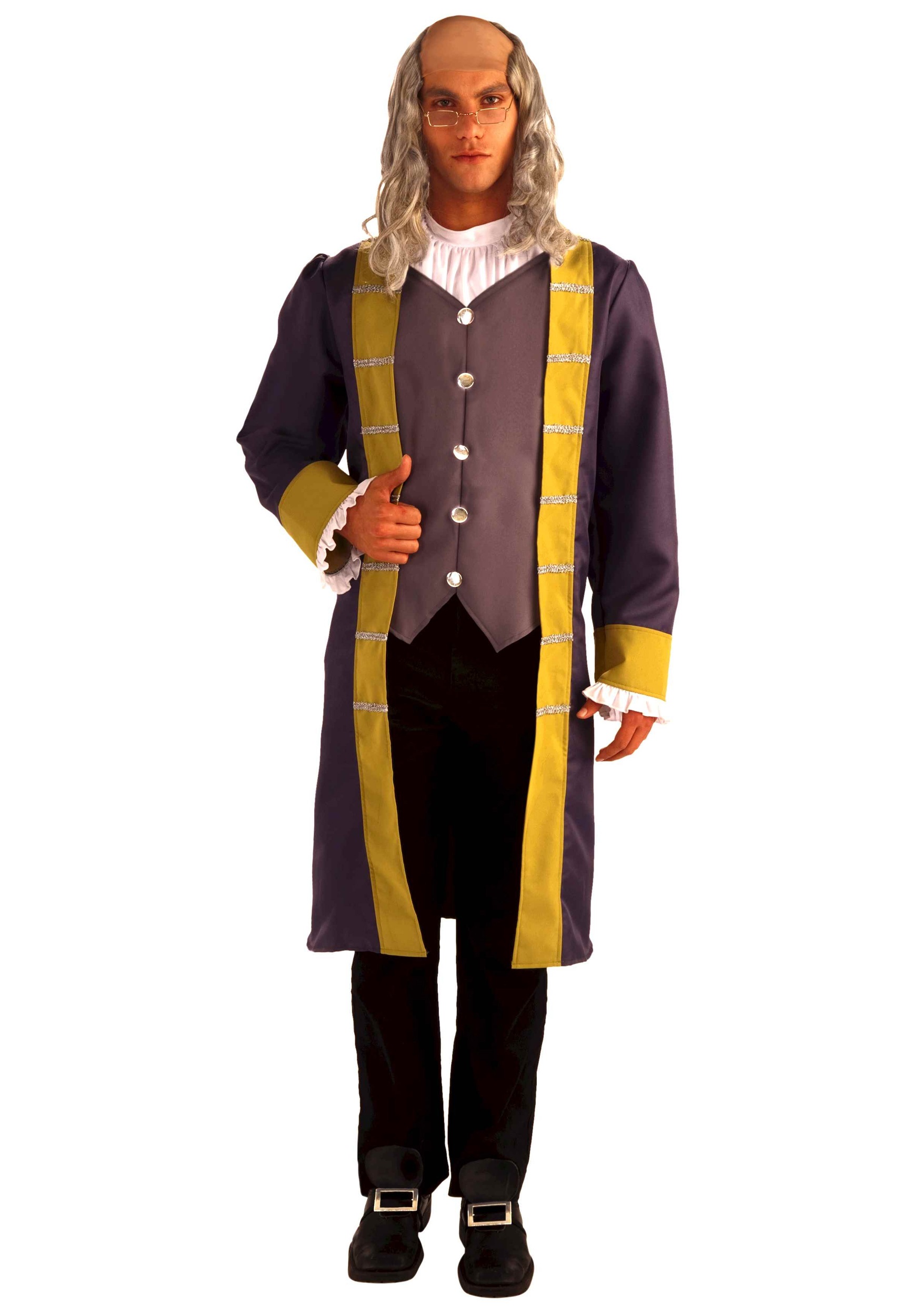 Adult Benjamin Franklin Fancy Dress Costume