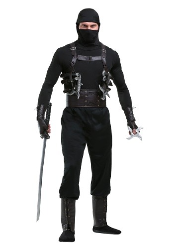 Plus Size Stealth Shinobi Ninja Adult Costume