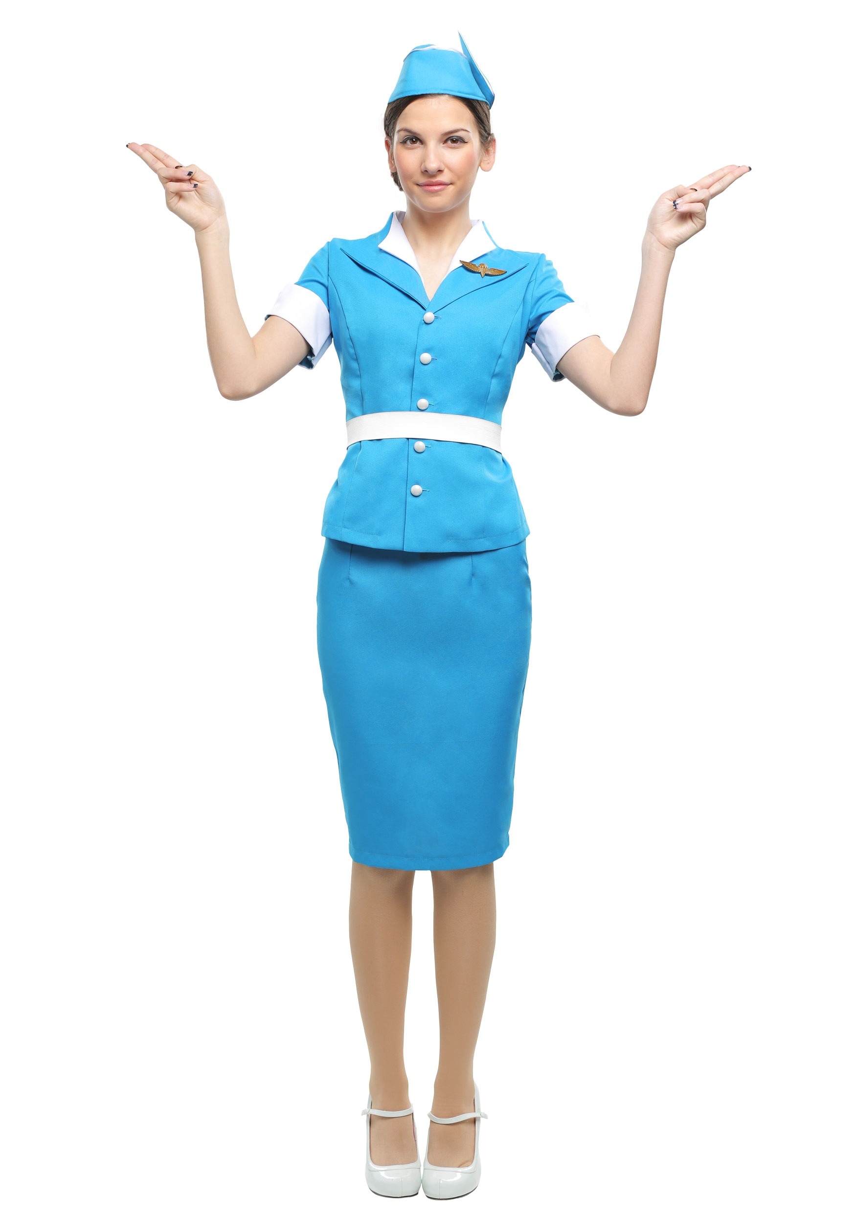 Flight Attendant Women's Fancy Dress Costume , Exclusive Fancy Dress Costumes