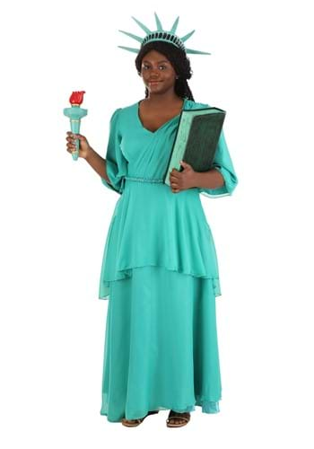 Women's Plus Size Statue of Liberty Costume