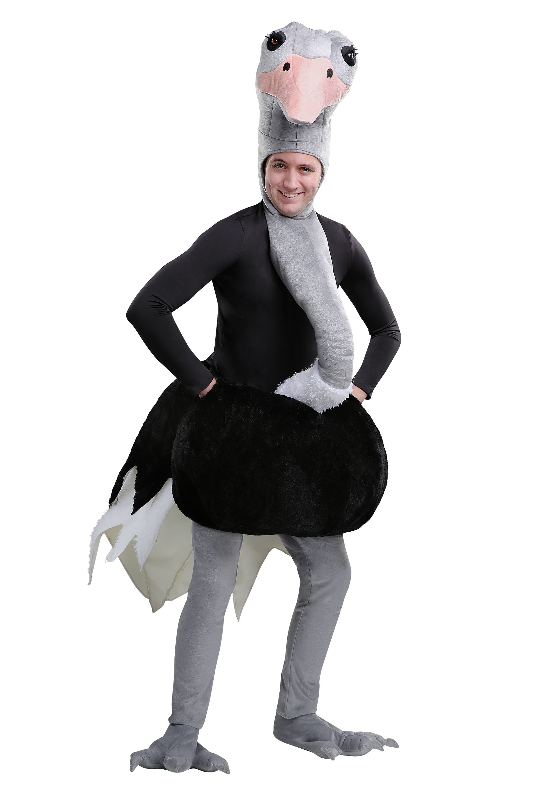 Ostrich Fancy Dress Costume For Adults