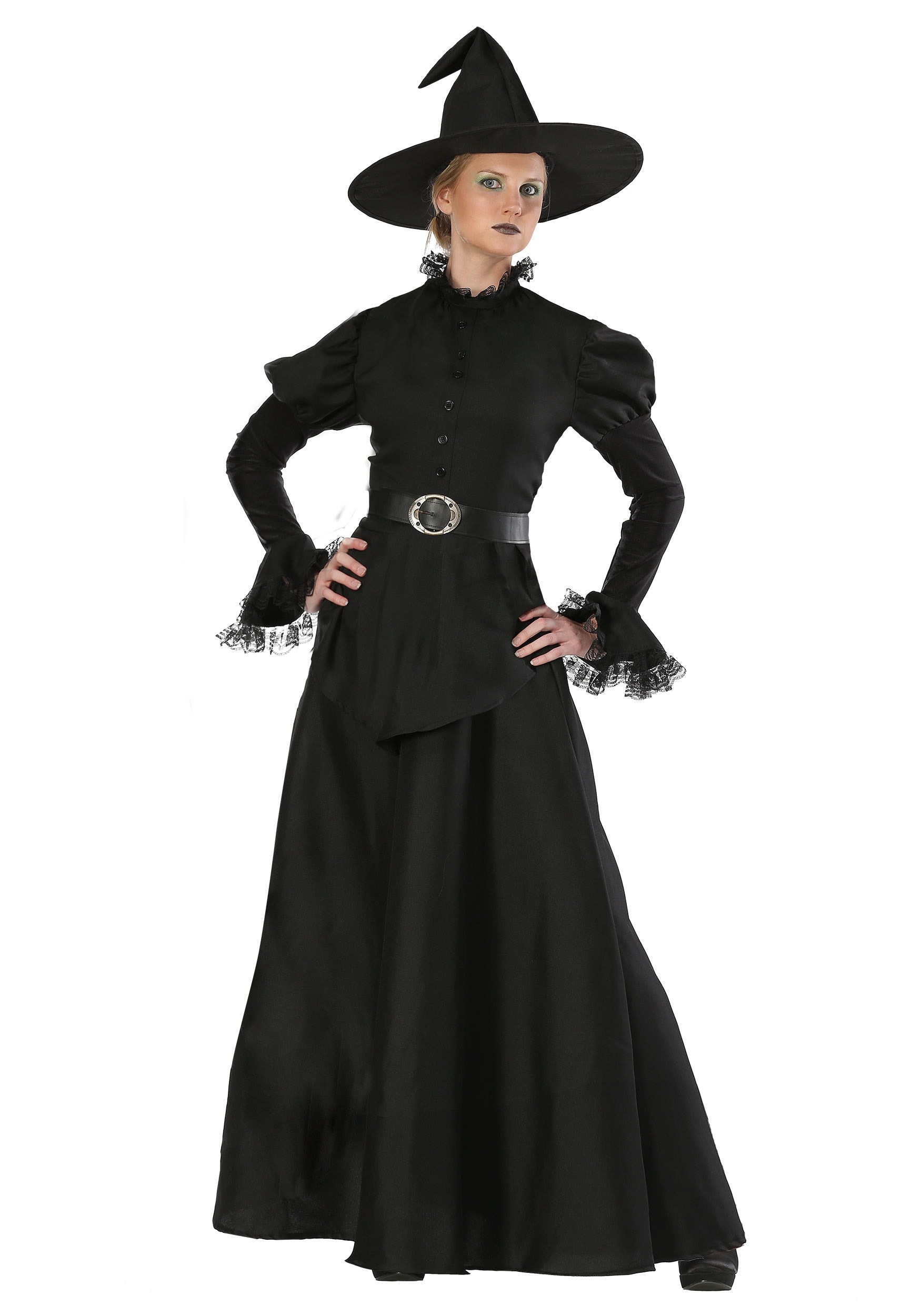 Classic Black Witch Fancy Dress Costume For Women