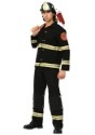 Black Uniform Firefighter Mens Costume