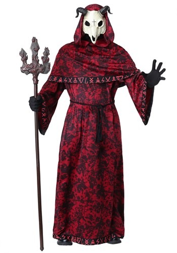 Red Plunging Halter Bodysuit Costume