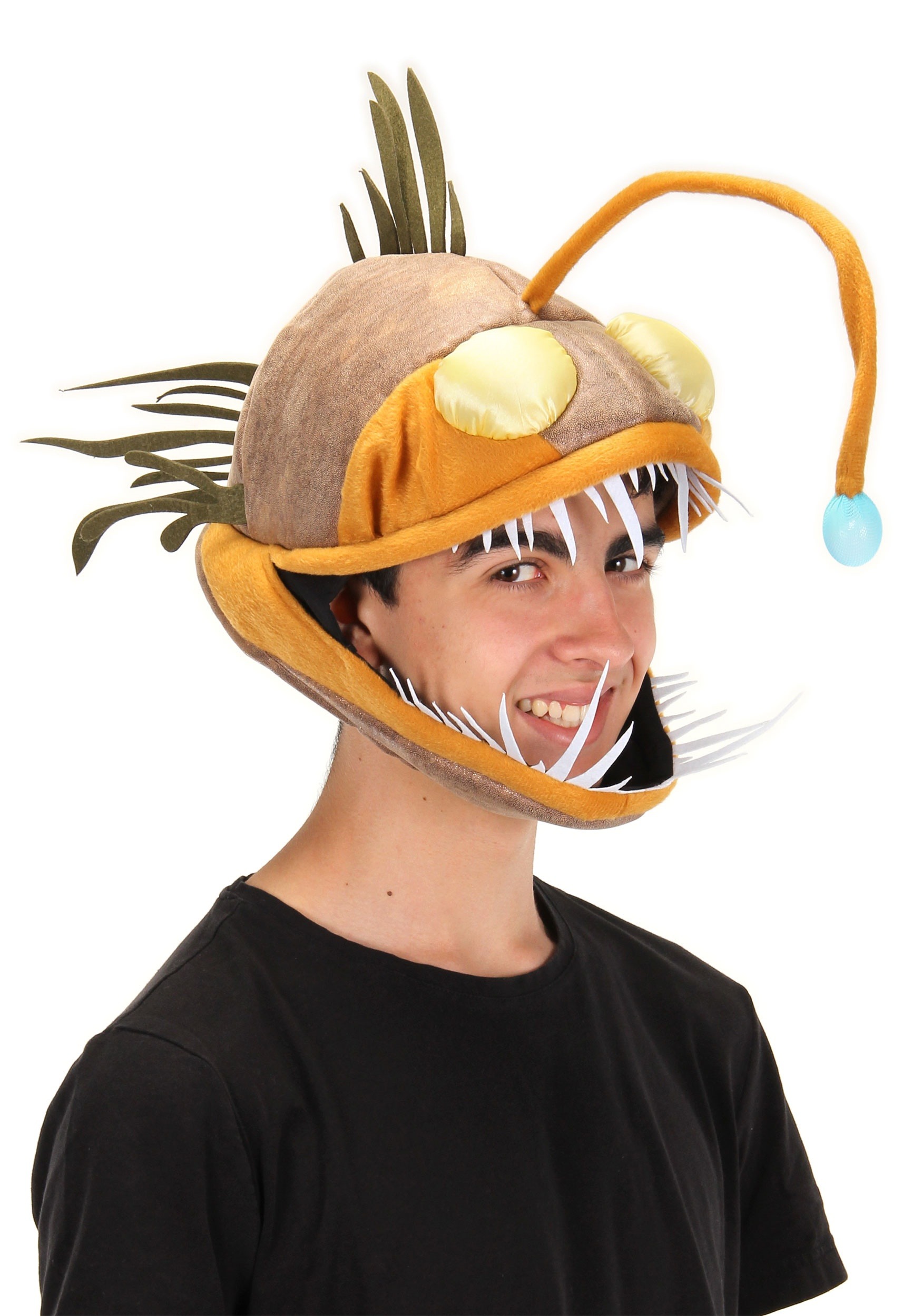 Adult's Light-Up Angler Fish Jawesome Fancy Dress Costume Hat