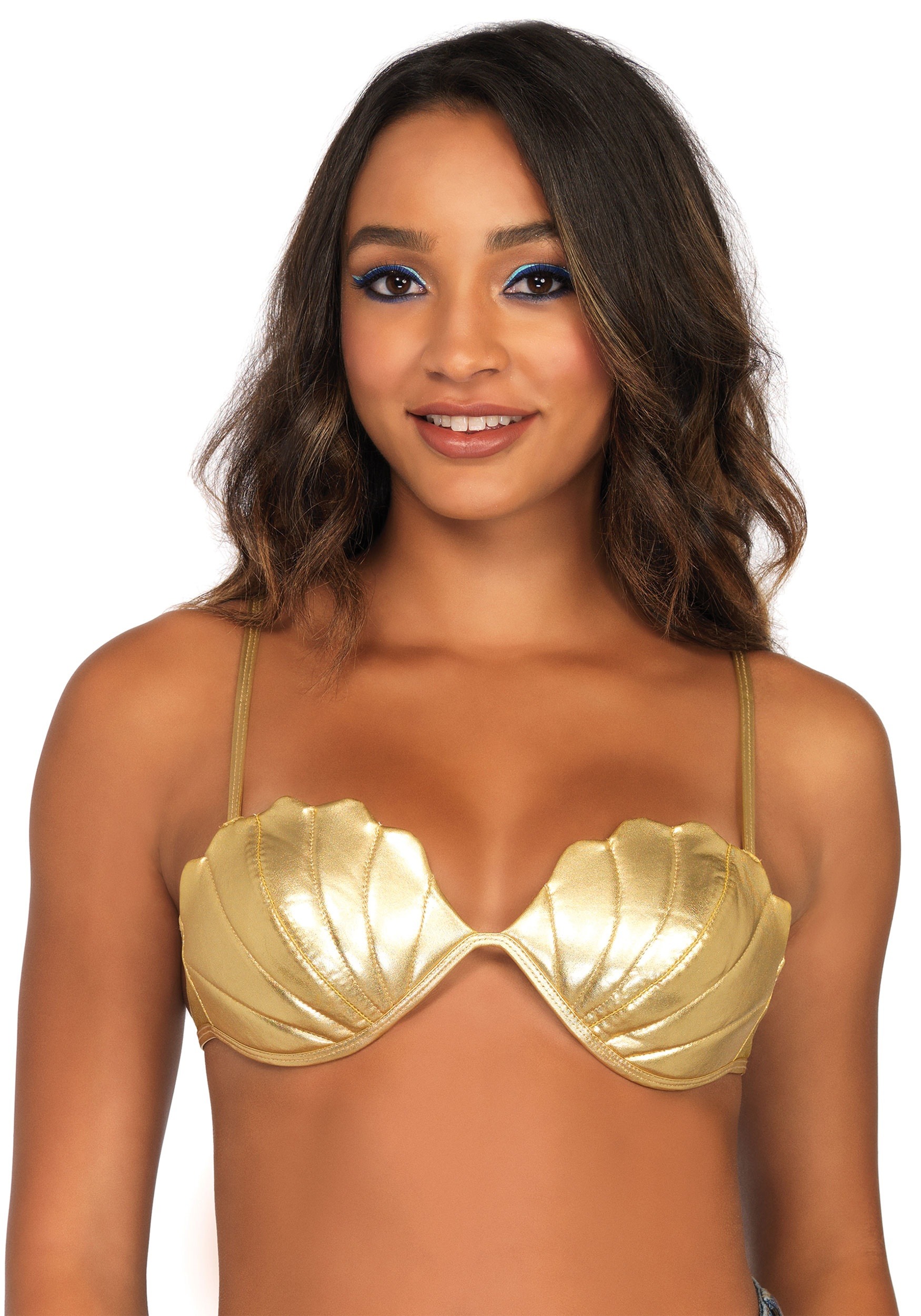Gold Mermaid Bra Top for Women