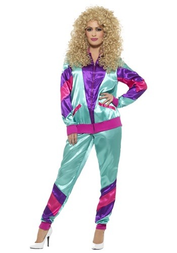 Women's 80's Tracksuit Costume