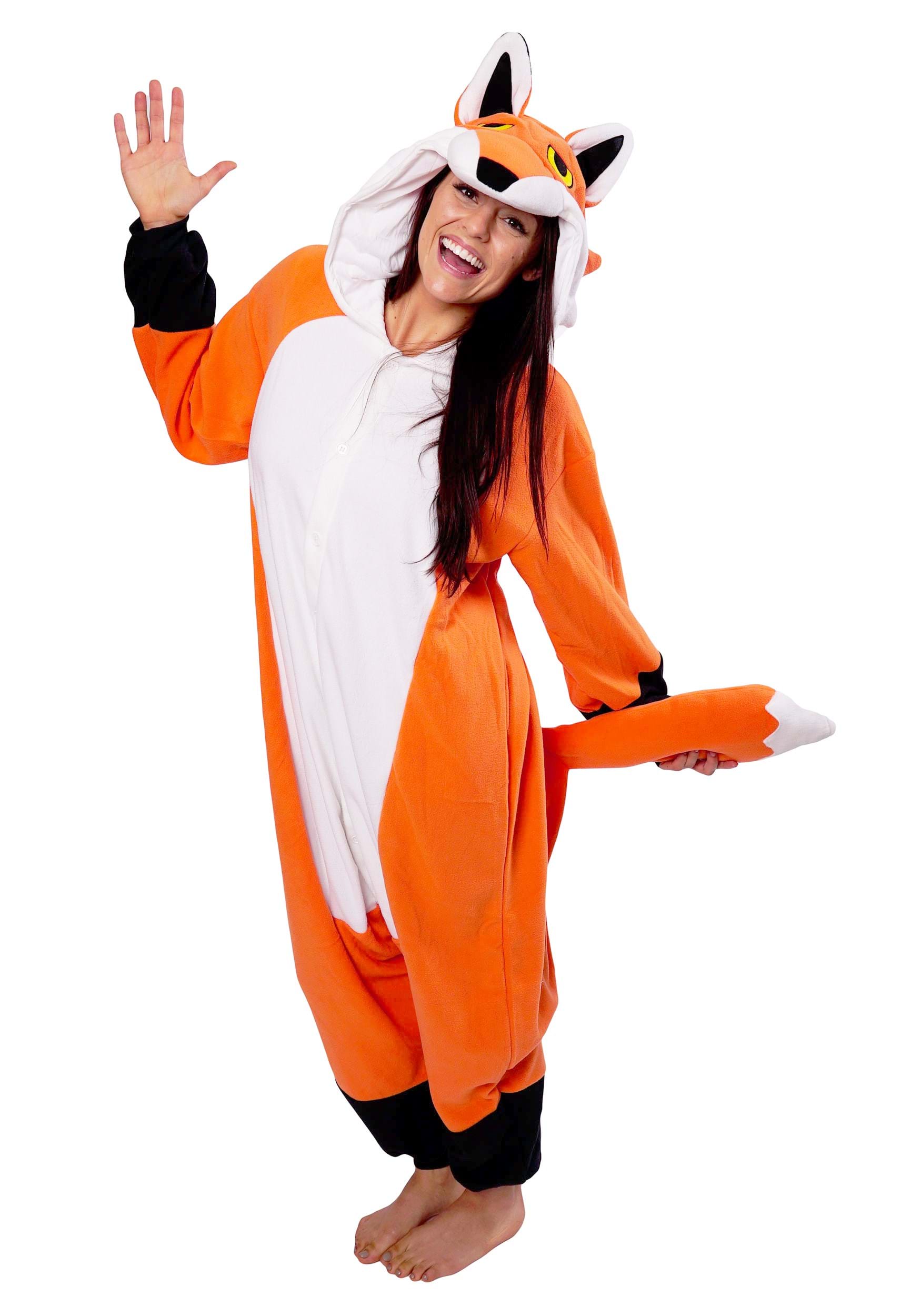Red Fox Kigurumi Fancy Dress Costume For Adults