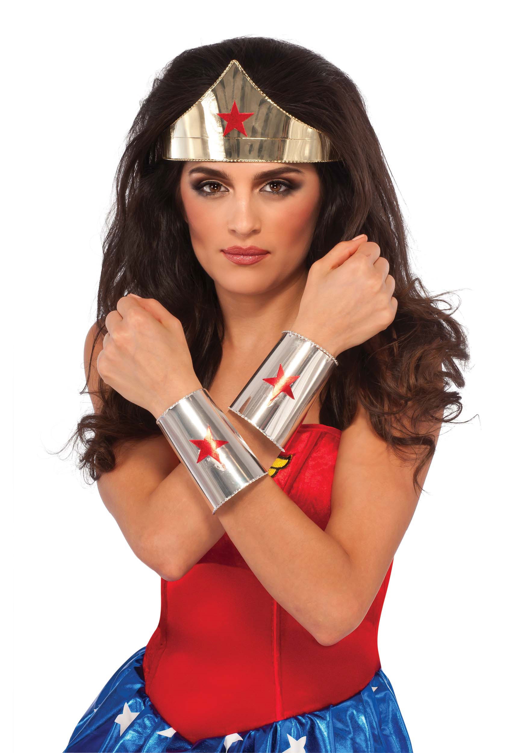 Deluxe Wonder Woman Fancy Dress Costume Accessories