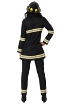 Women's Black Firefighter Costume Alt 1