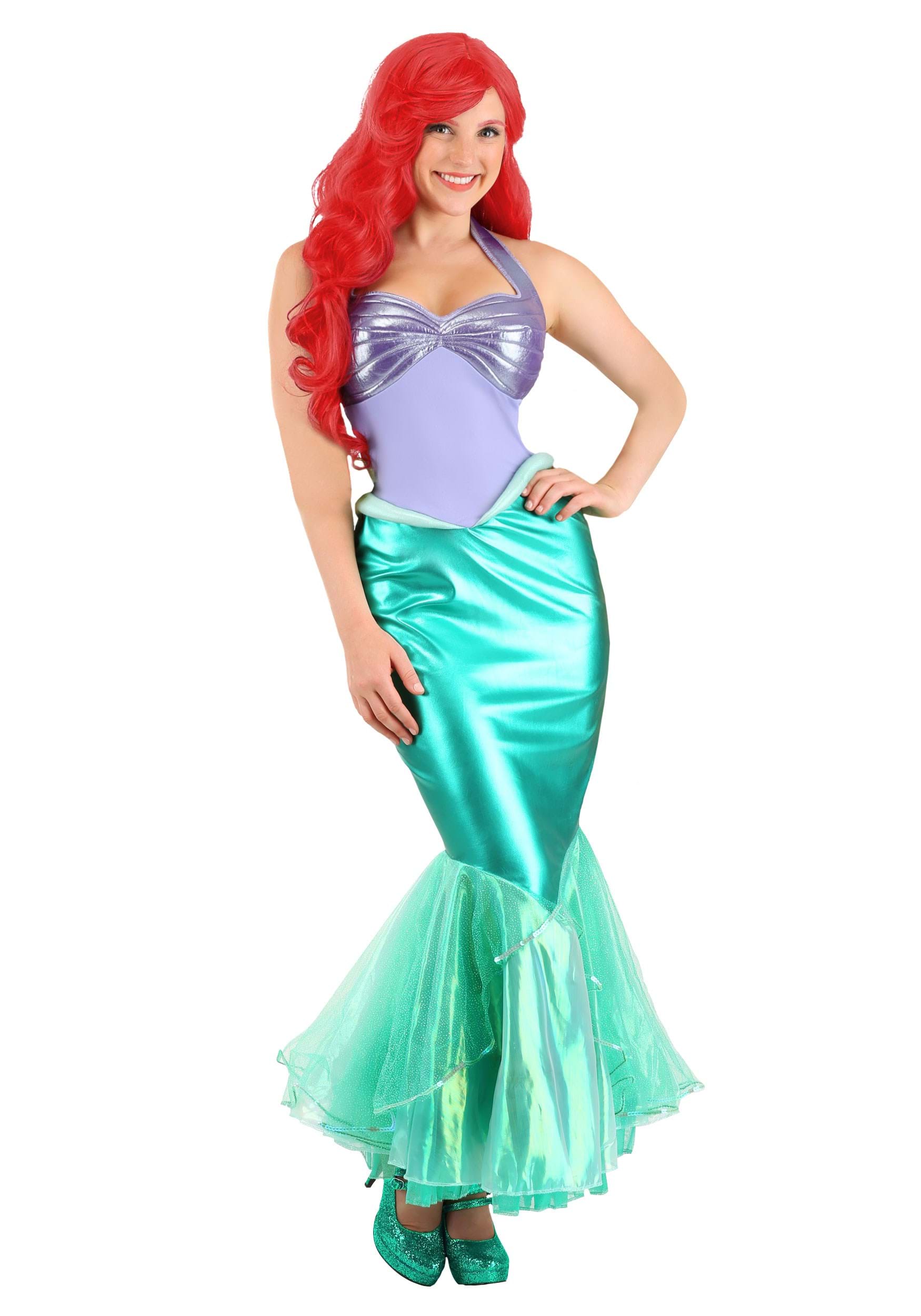 Little Mermaid Ariel Deluxe Fancy Dress Costume For Women