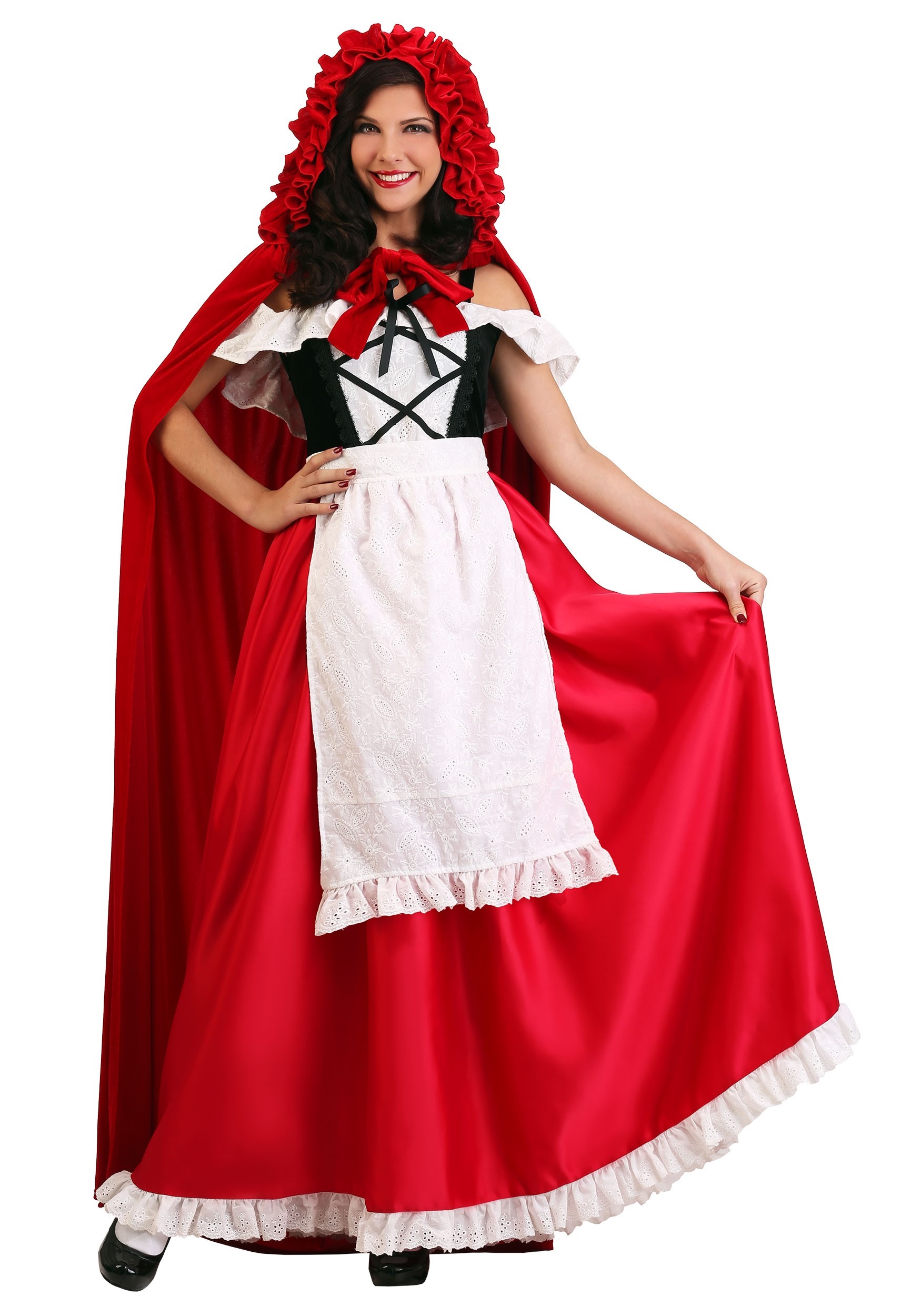 Plus Size Deluxe Red Riding Hood Fancy Dress Costume