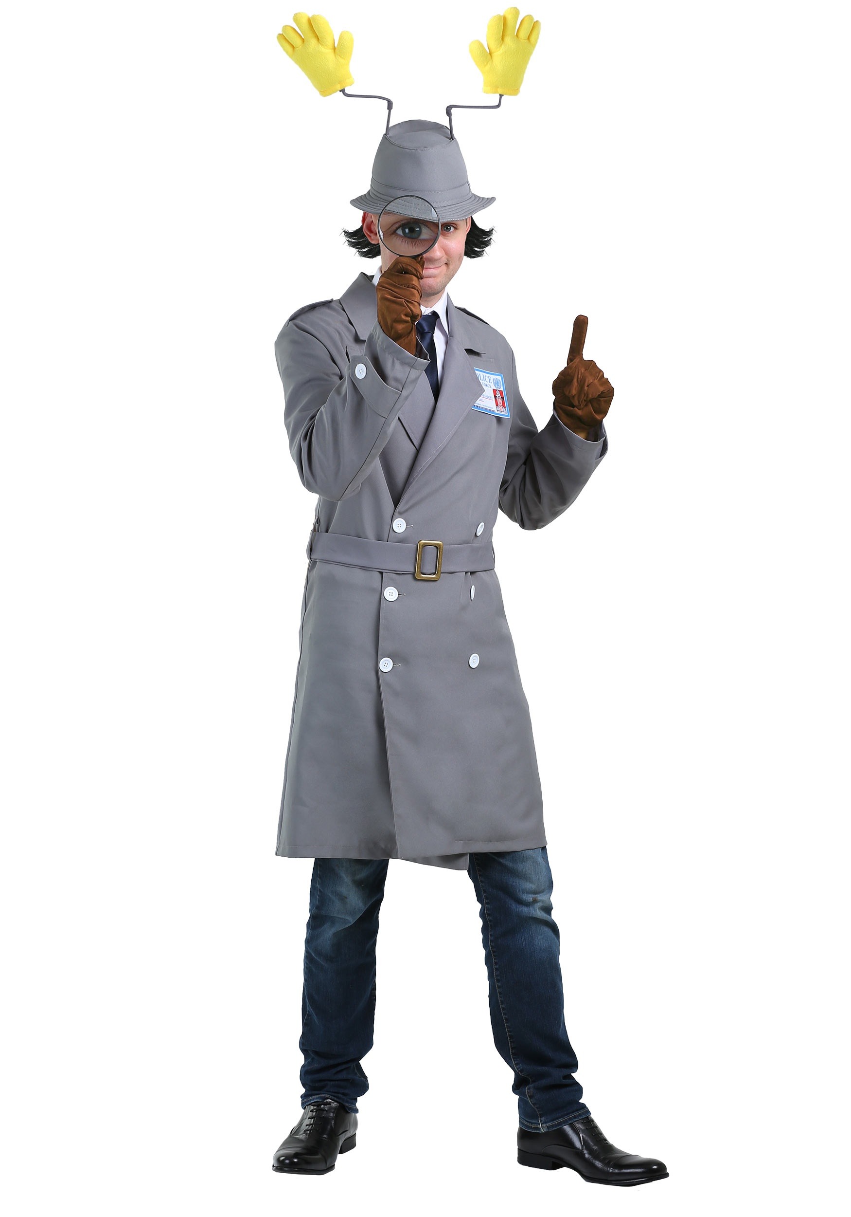 Plus Size Inspector Gadget Fancy Dress Costume For Men