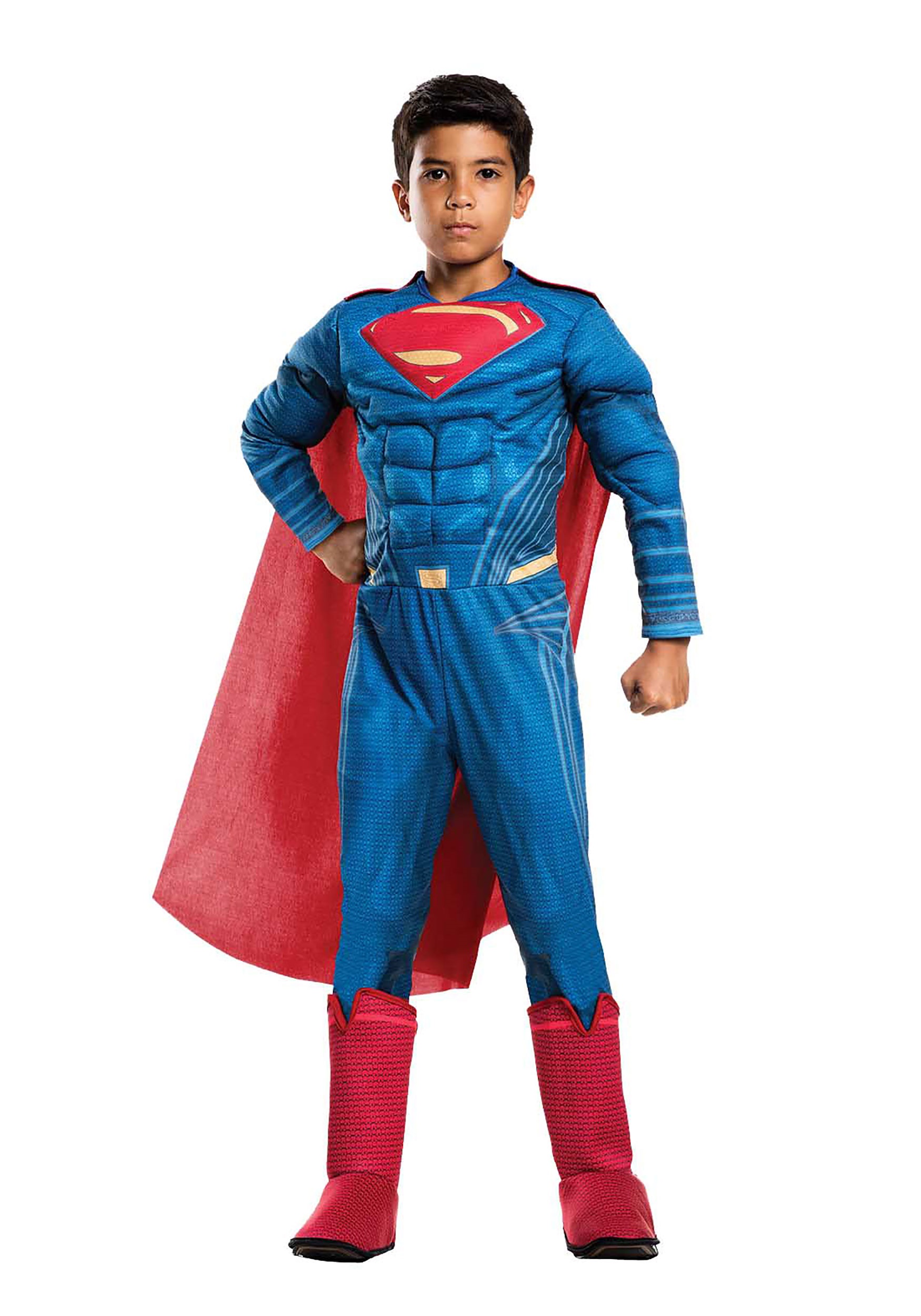 Superman Cosplay Jumpsuit – Justice League Halloween Zentai Bodysuit – Adult/Kids