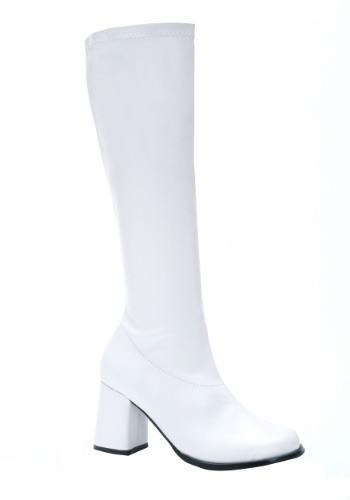 Adult White '70s Costume Boots