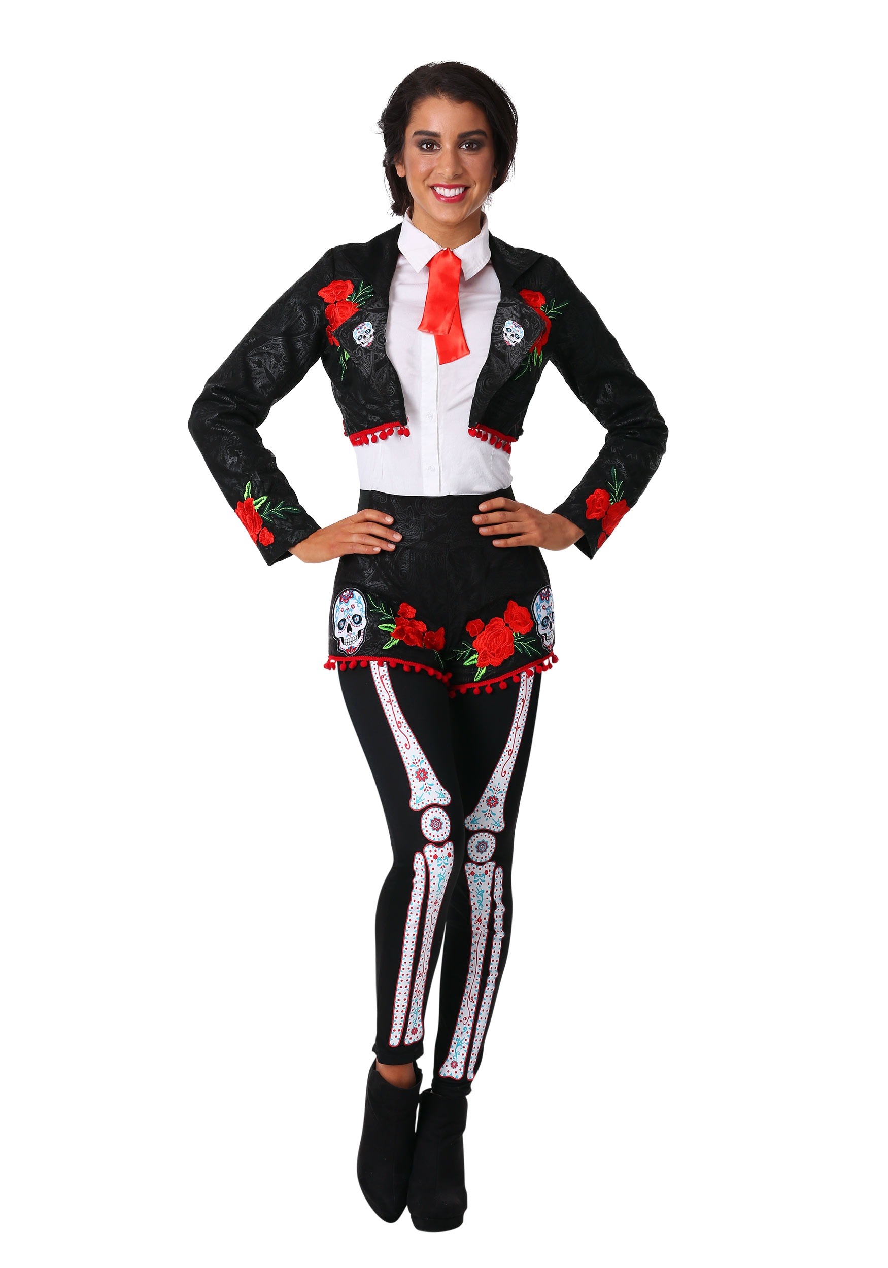 Women's Day Of The Dead Mariachi Fancy Dress Costume