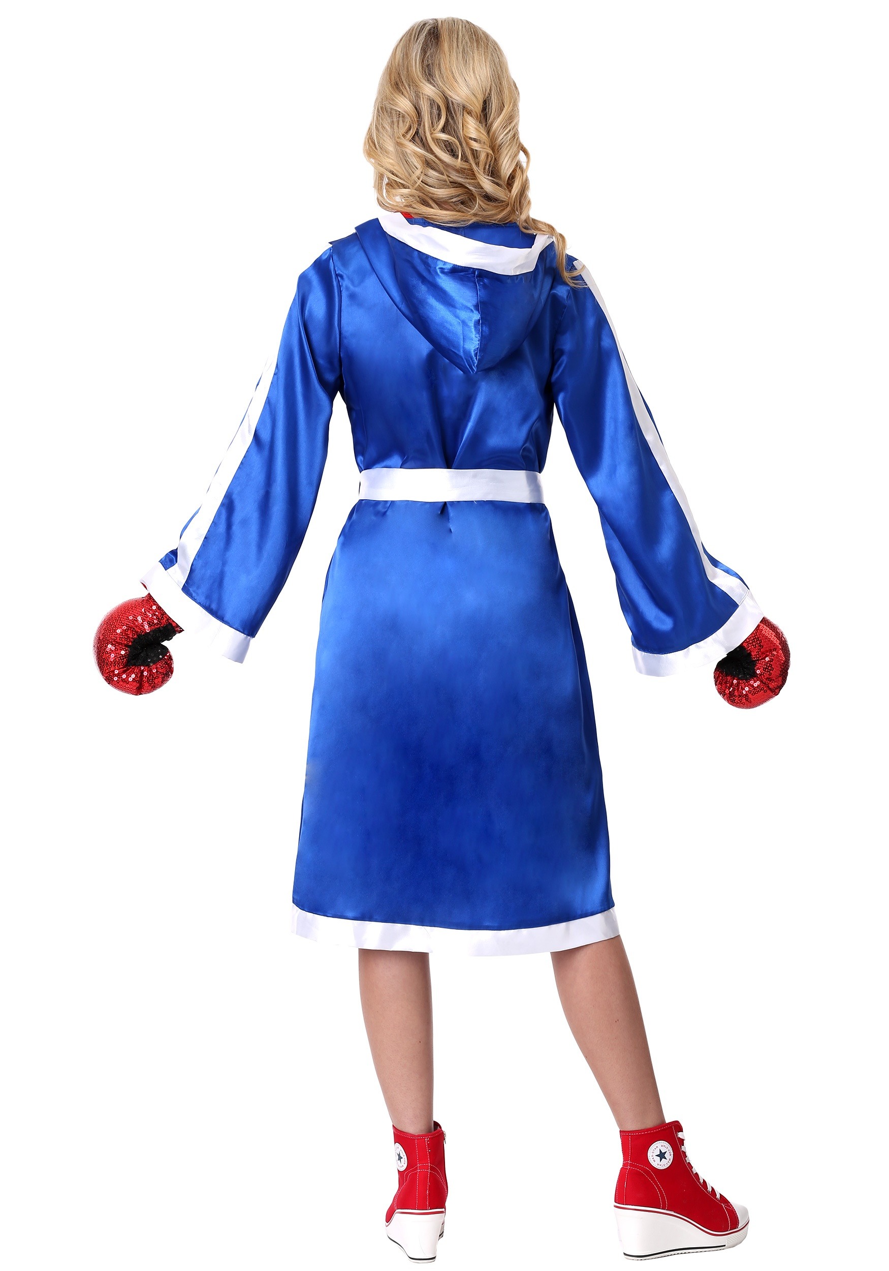 Knockout Beauty Fancy Dress Costume , Boxer Halloween Fancy Dress Costume Girl