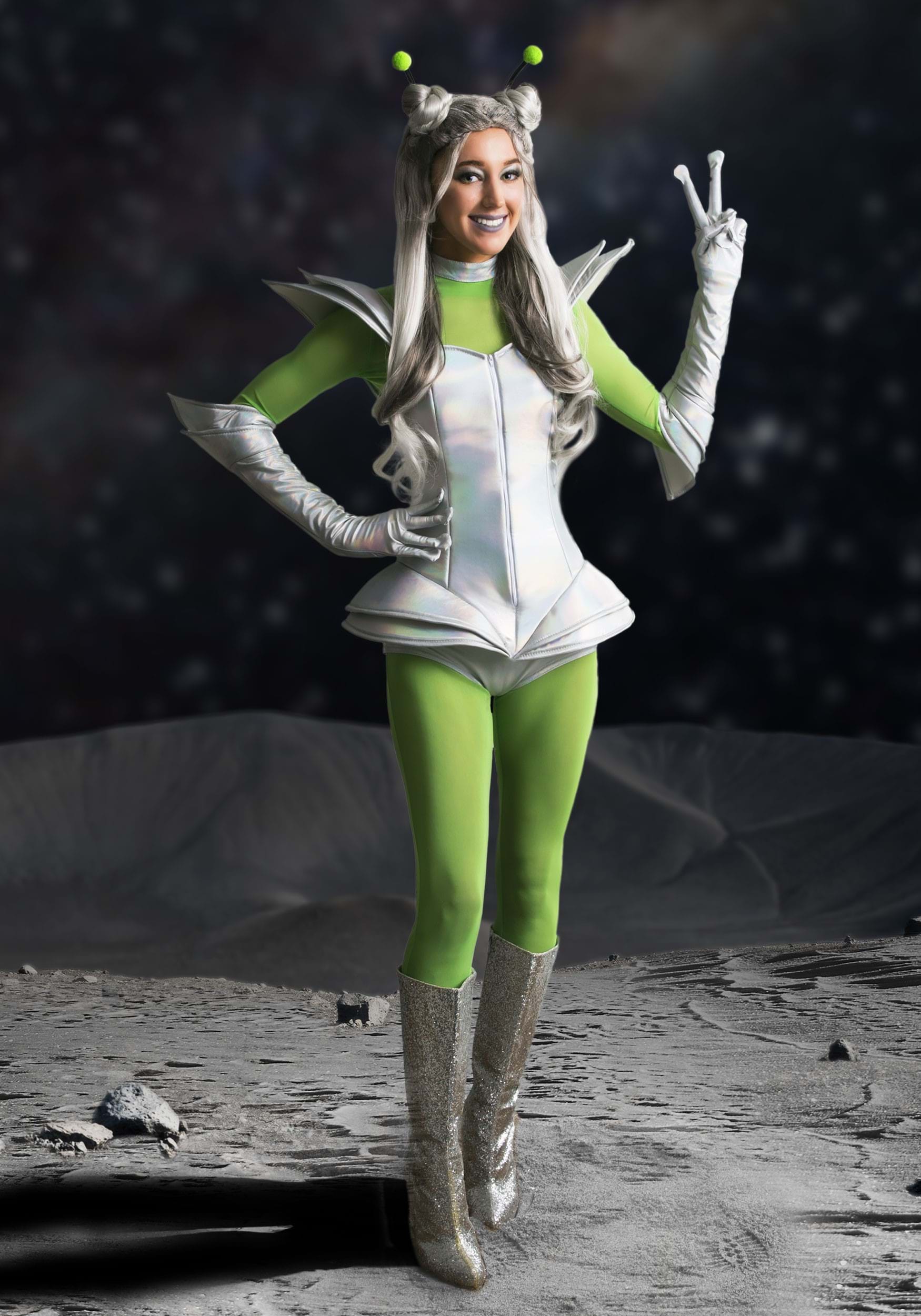 Galactic Alien Babe Costume for Women