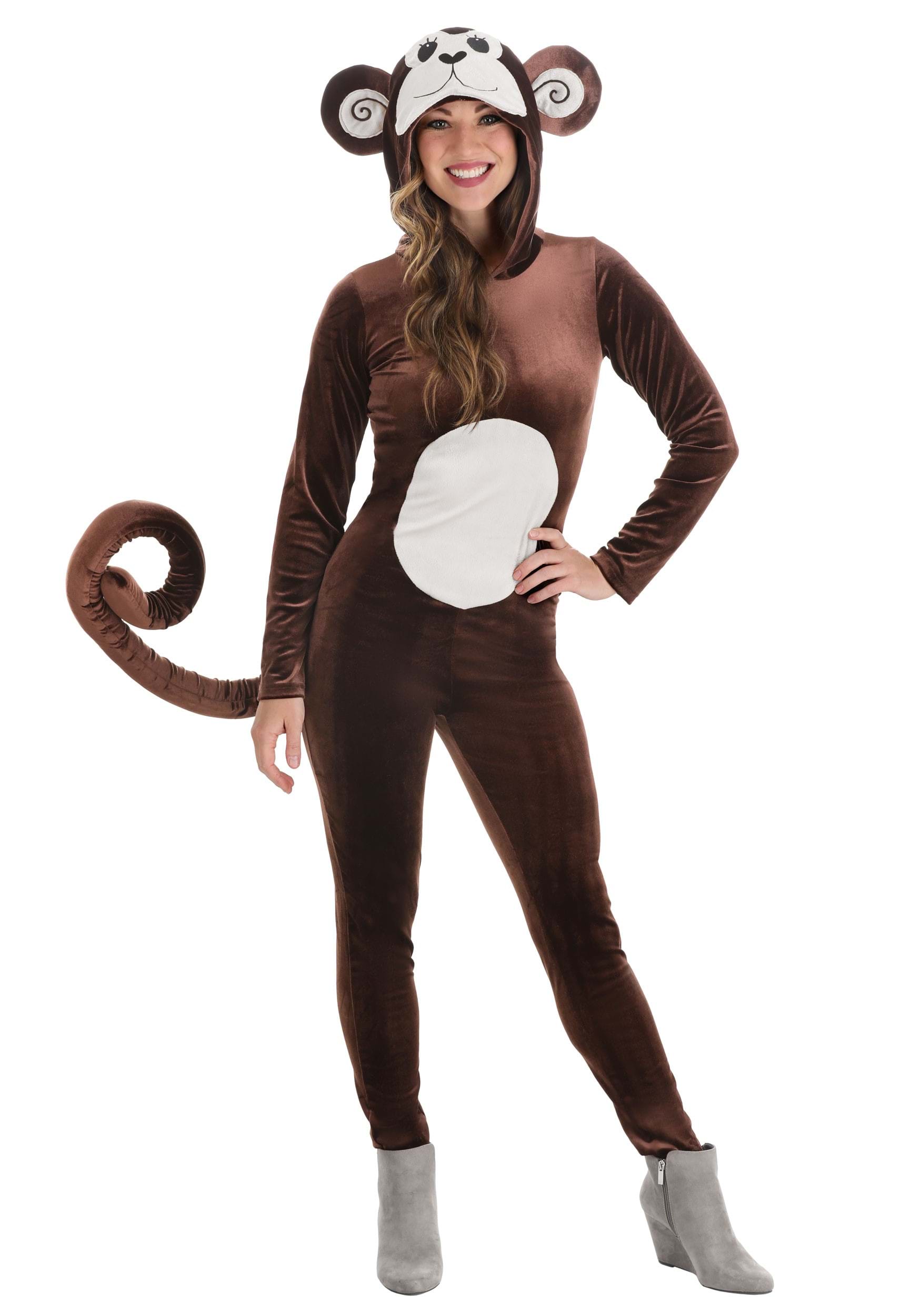Jumpsuit Monkey Around Fancy Dress Costume For Women , Animal Fancy Dress Costume
