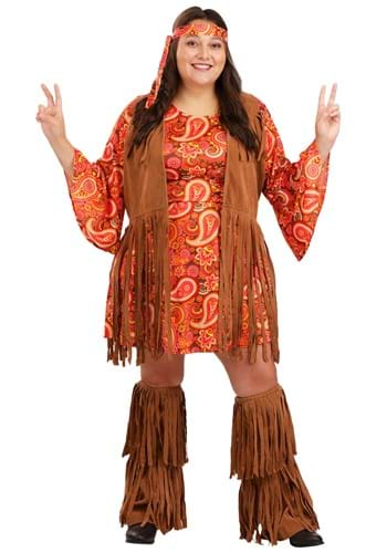 Women's Plus Size Fringe Hippie Costume