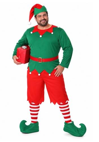 Plus Size Santa's Helper Costume for Men upd