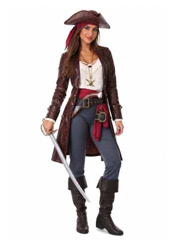 Womens Pretty Pirate Captain Costume Main 1