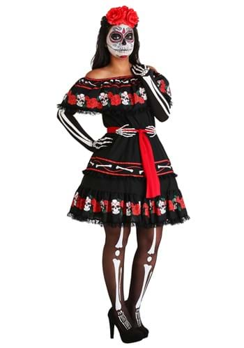 Women's Sugar Skull Costume-0