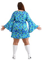 Plus Women's 70s Wild Flower Dress Costume Alt 6